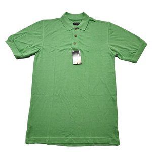 UltraClub Men's Classic‎ Polo Mesh Short Sleeve Green Size Small 100% Cotton